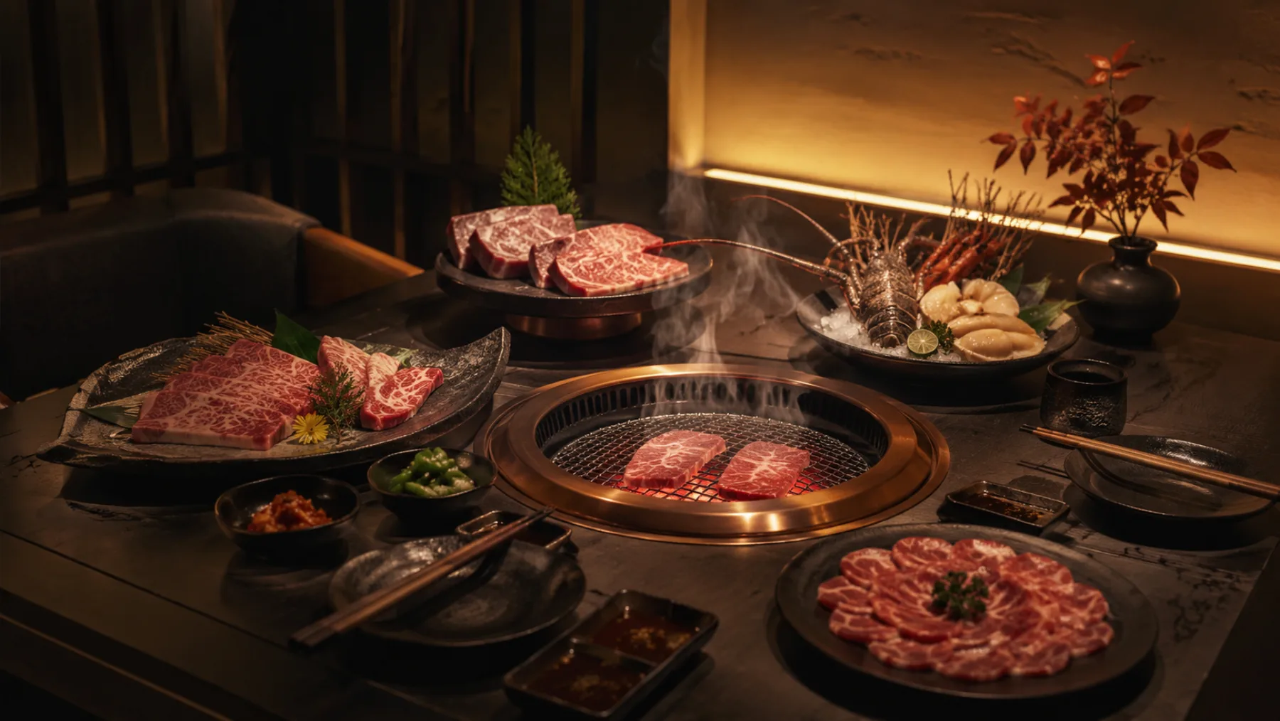 頤火燒肉炭火爐與高級燒肉餐桌主視覺